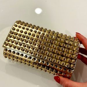 Gold clutch purse, EUC